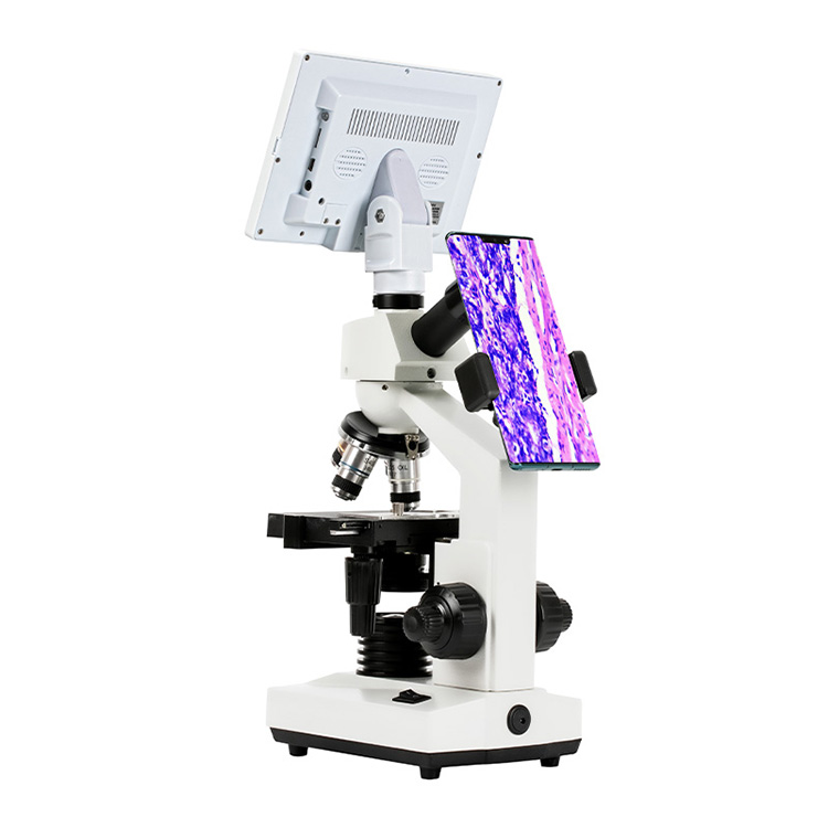 Trinocular Drawtube Electron Microscope for Display in Biology Scientific Experiments