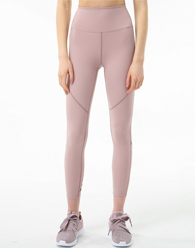 Hollow Out Knot Yoga Set Clothes Big Hidden Back Pocket Yoga Leggings Set