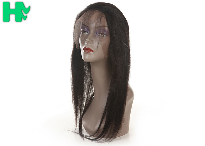 Around Head 360 Frontal Lace Closure With Baby Hair Light Brown