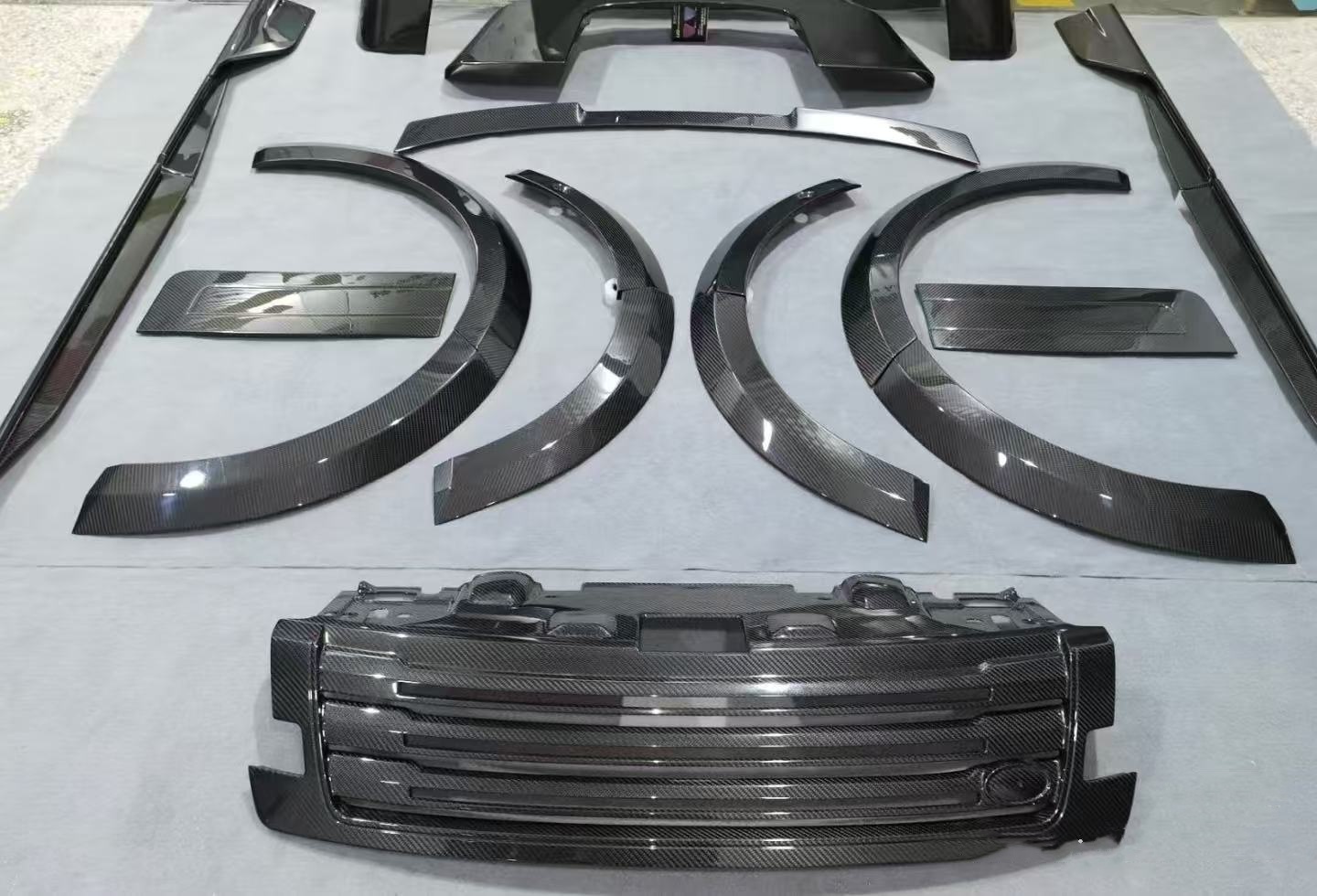 L494 SPORT Range Rover Front Bumper Lip 2019 Wide Body Kit Wheel Arch