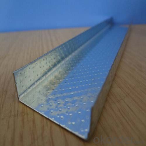 High Strength Metal Stud U Channel Customizable For Gypsum Board Partition