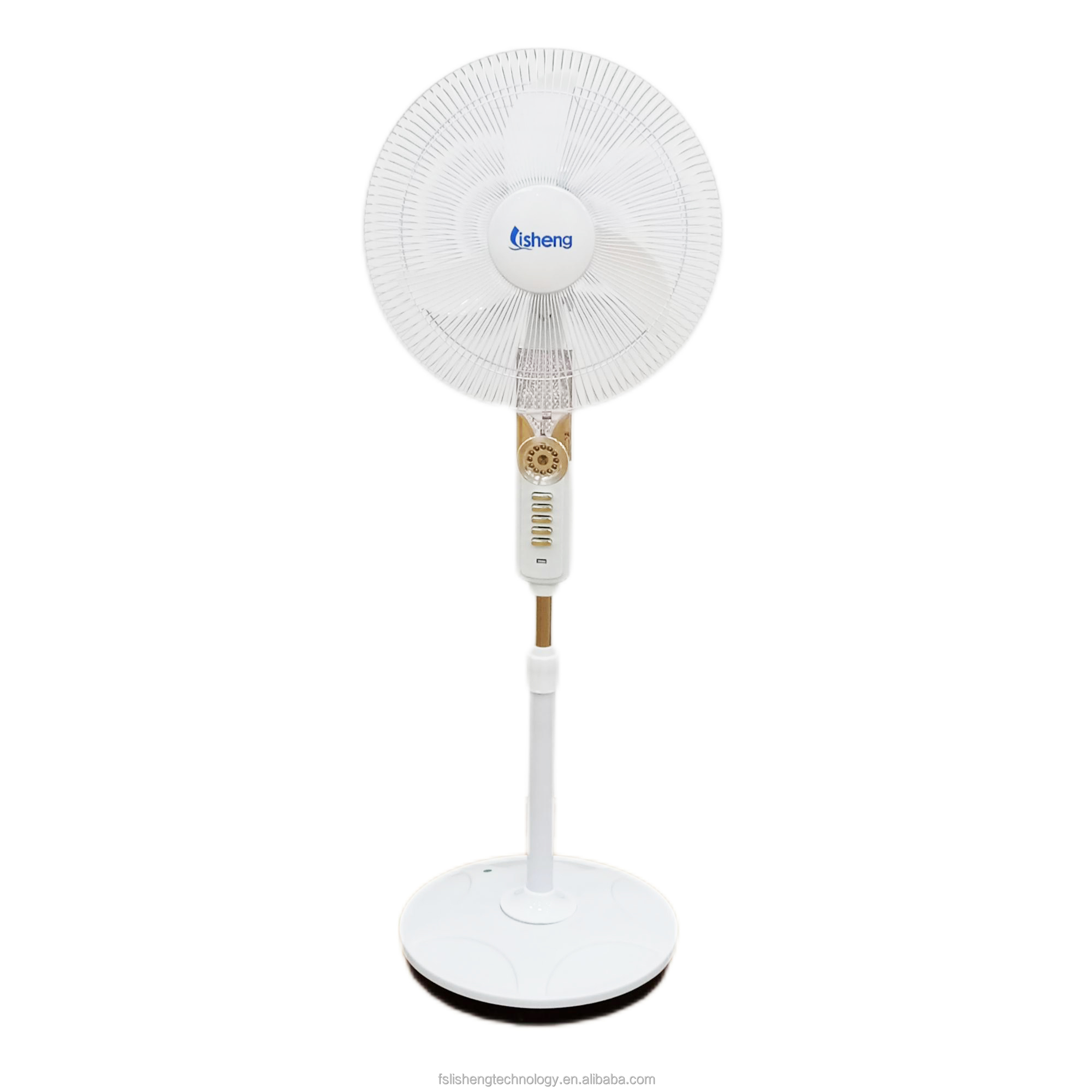Plastic 16 Inch Rechargeable Stand Fan USB Mobile Phone Charging Fan With LED Light