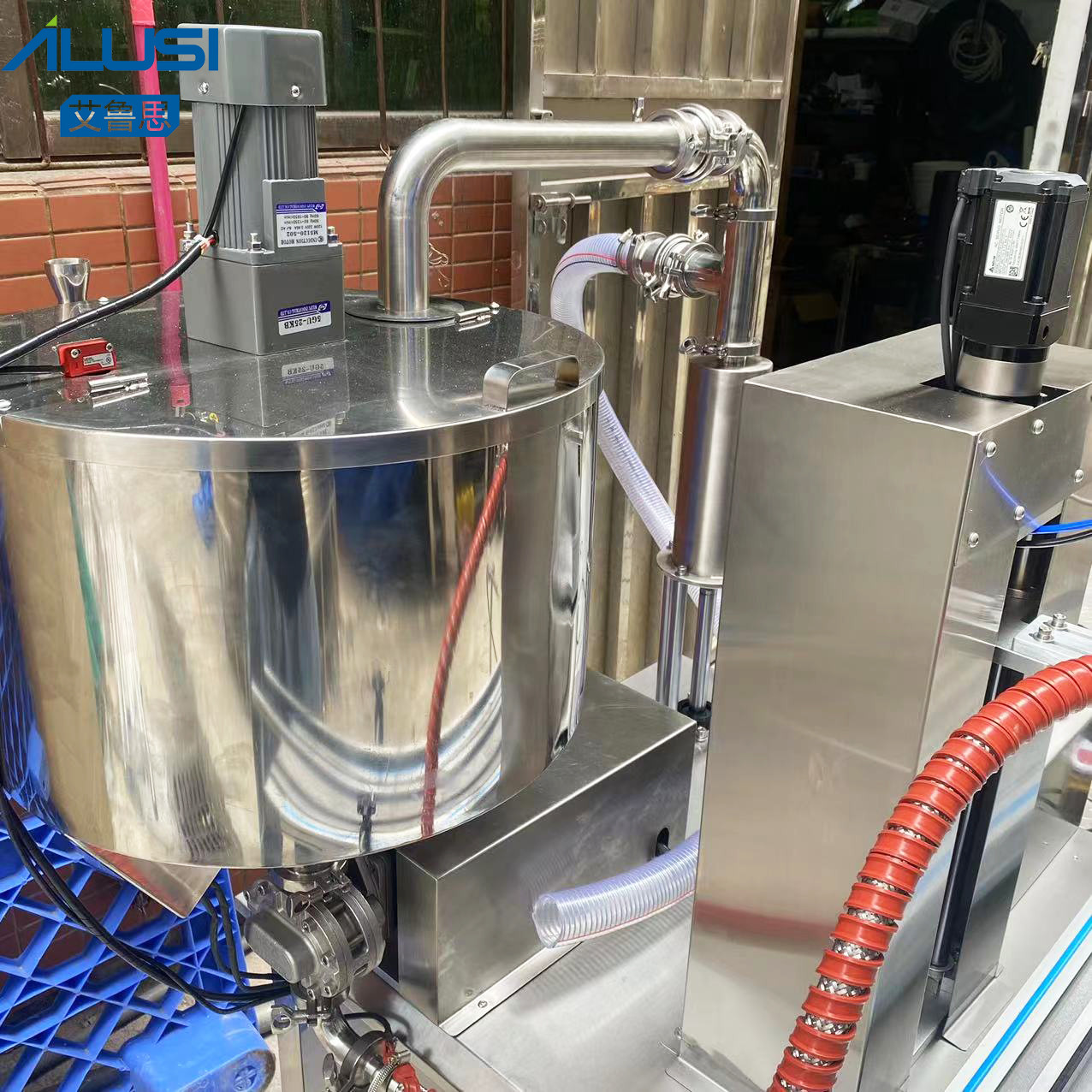 Automatic Rotor Pump Paste Liquid Filling Machine With Mixing Heater
