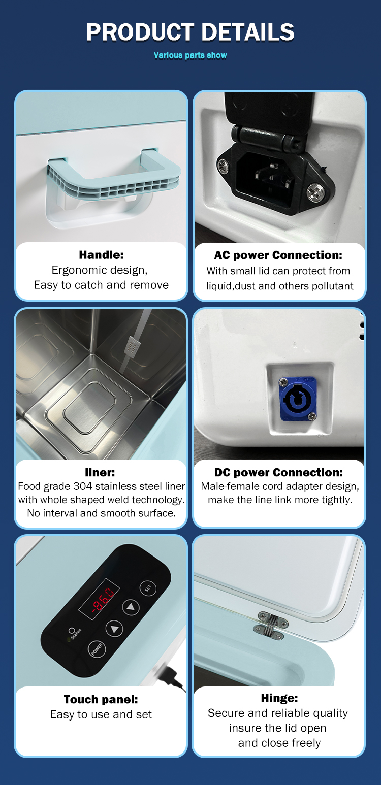 ULT Freezer -86C Portable Refrigerator Desktop Under Table Freezer for ALL Climates