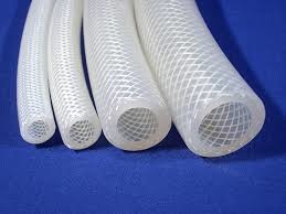 Beer Machine Braid Reinforced Silicone Hose , High Pressure Silicone Tubing