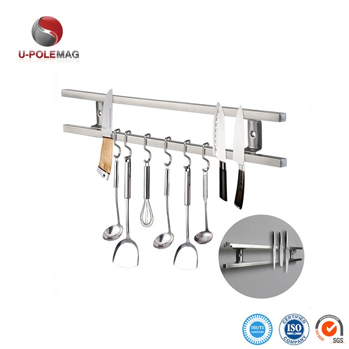 Customized Detachable Magnetic Knife Bar for Kitchen in Walnut/Cherry/Bamboo/Rubber Wood