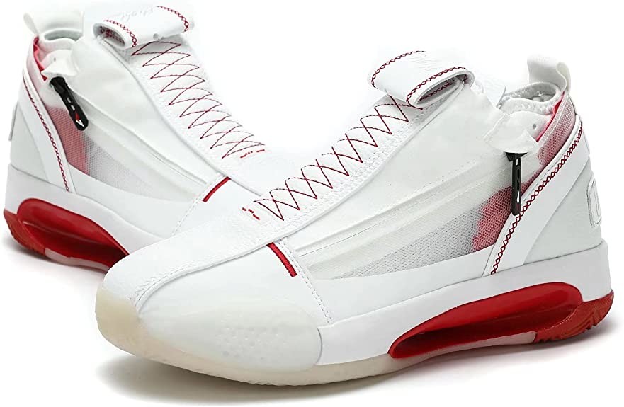 Huacud Outdoor Basketball Shoes Manmade Sole Workout Sneakers