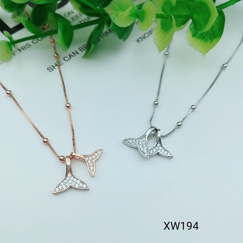 925 Sterling Silver Star Moon CZ Charm Choker collarbone chain necklace WY425