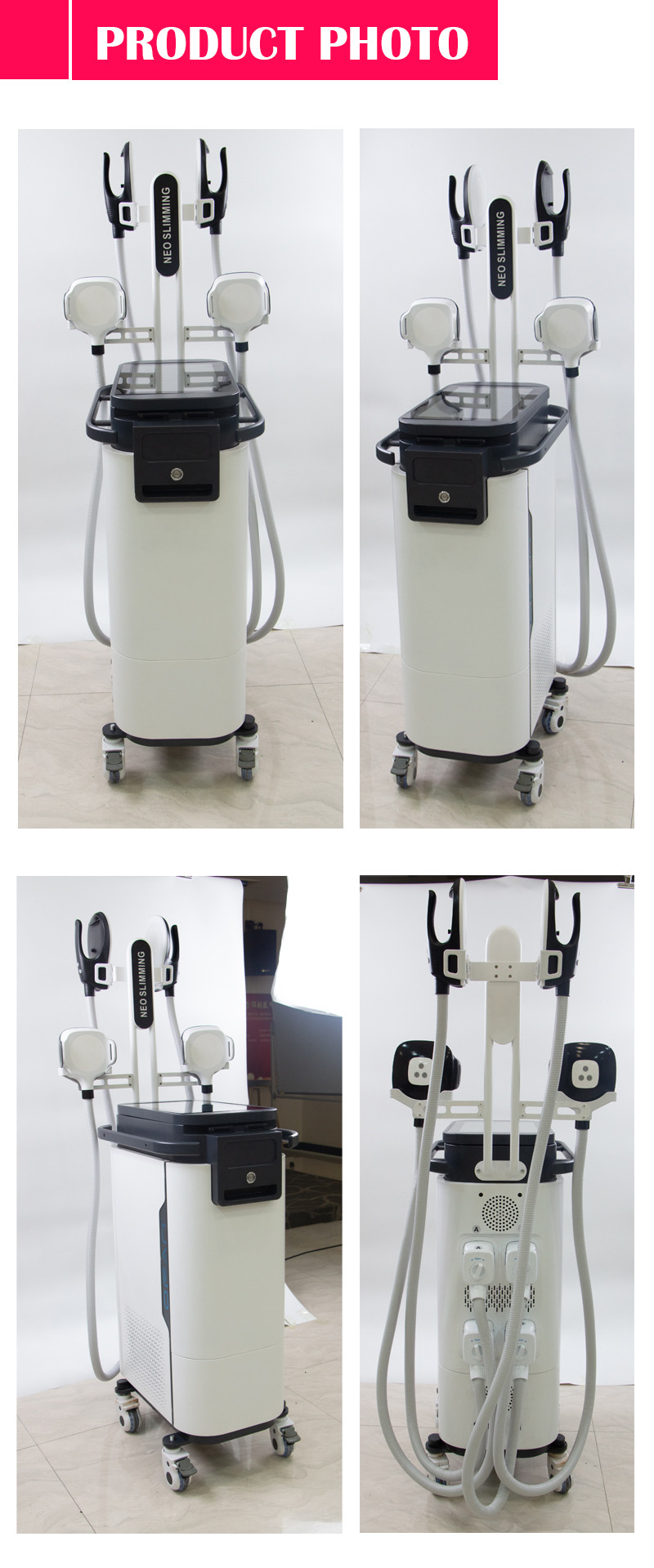 4 Handles Muscle Sculptinging Machine Slimming RF Body Contouring Device