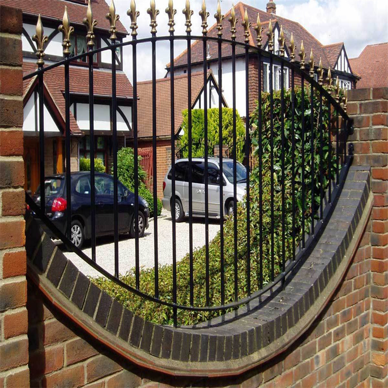 Forged Iron Balustrades Smooth Surface Railing Sun Shade