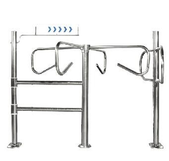 hotsales sales Dual Mechanical Swing Gate Supermarket Swing Gate Access Control Swing Barrier Gate Tunrstile QSJCKQ