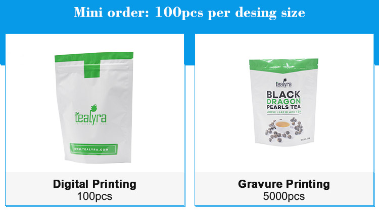 cookie  tea bag biodegradable coffee zipper bag  clothes custom smell proof mylar bags