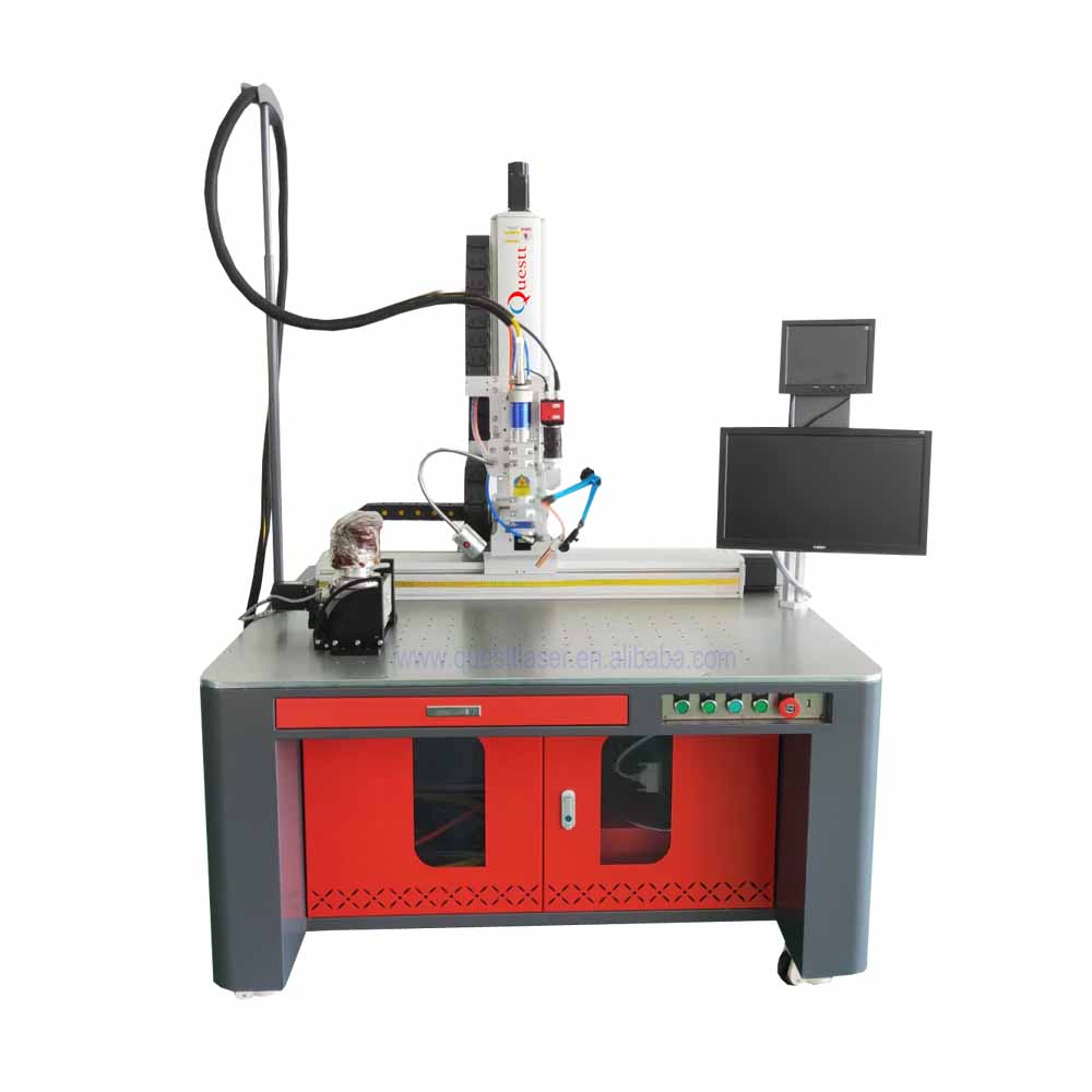 Raycus Desktop Auto Rotate Laser Welder 500w 1000w 2000w Fiber Laser Welders Water Cool Easy Operate Laser Welder