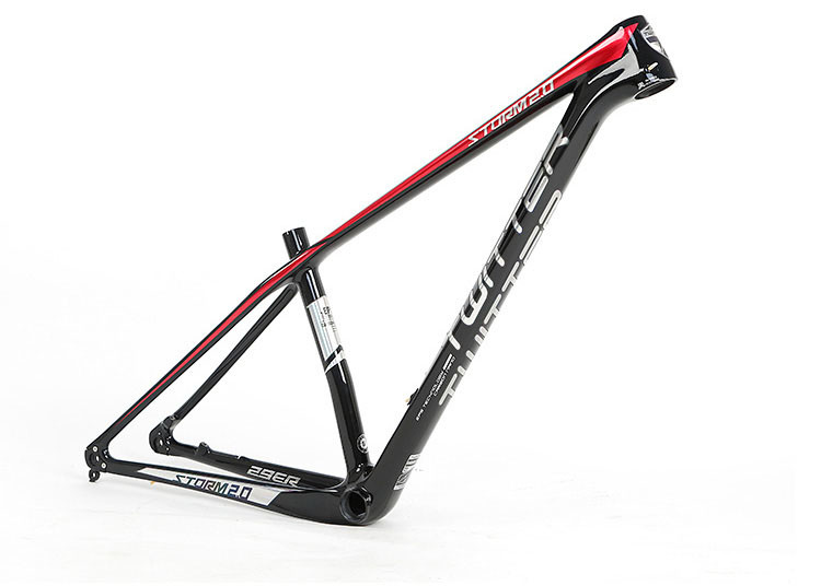 OEM Carbon Frame MTB 27.5 Full Suspension , Carbon Fiber Frameset With 142 Thru Axle