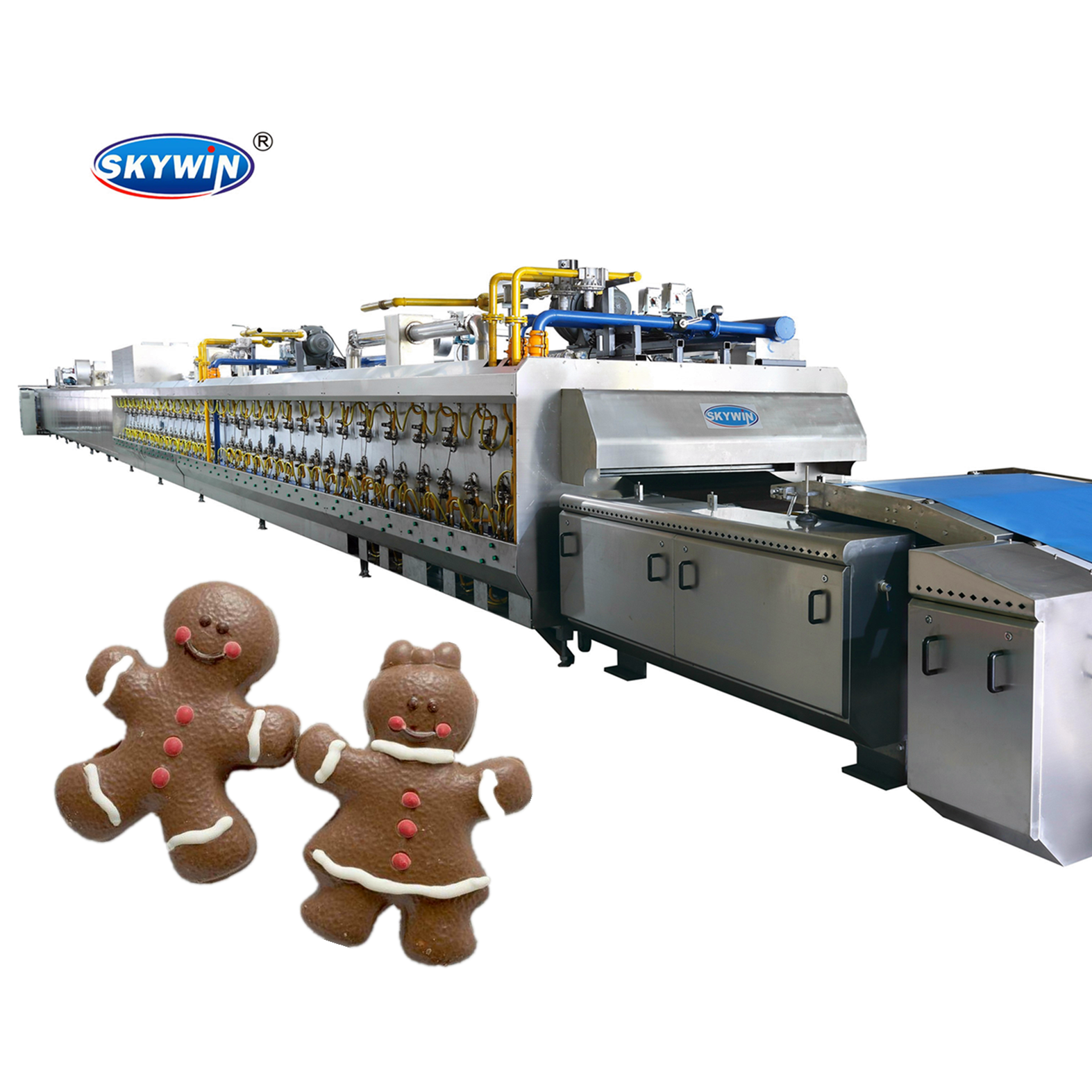 Fully Automatic 100-1800kg/H Cracker Hard And Soft Biscuit Production Line
