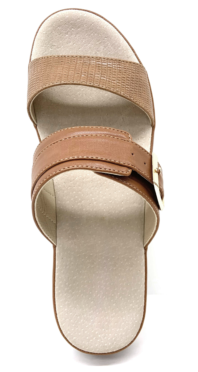 Stylish Open Toe Flat Sandals Rubber Sole Material For Ladies