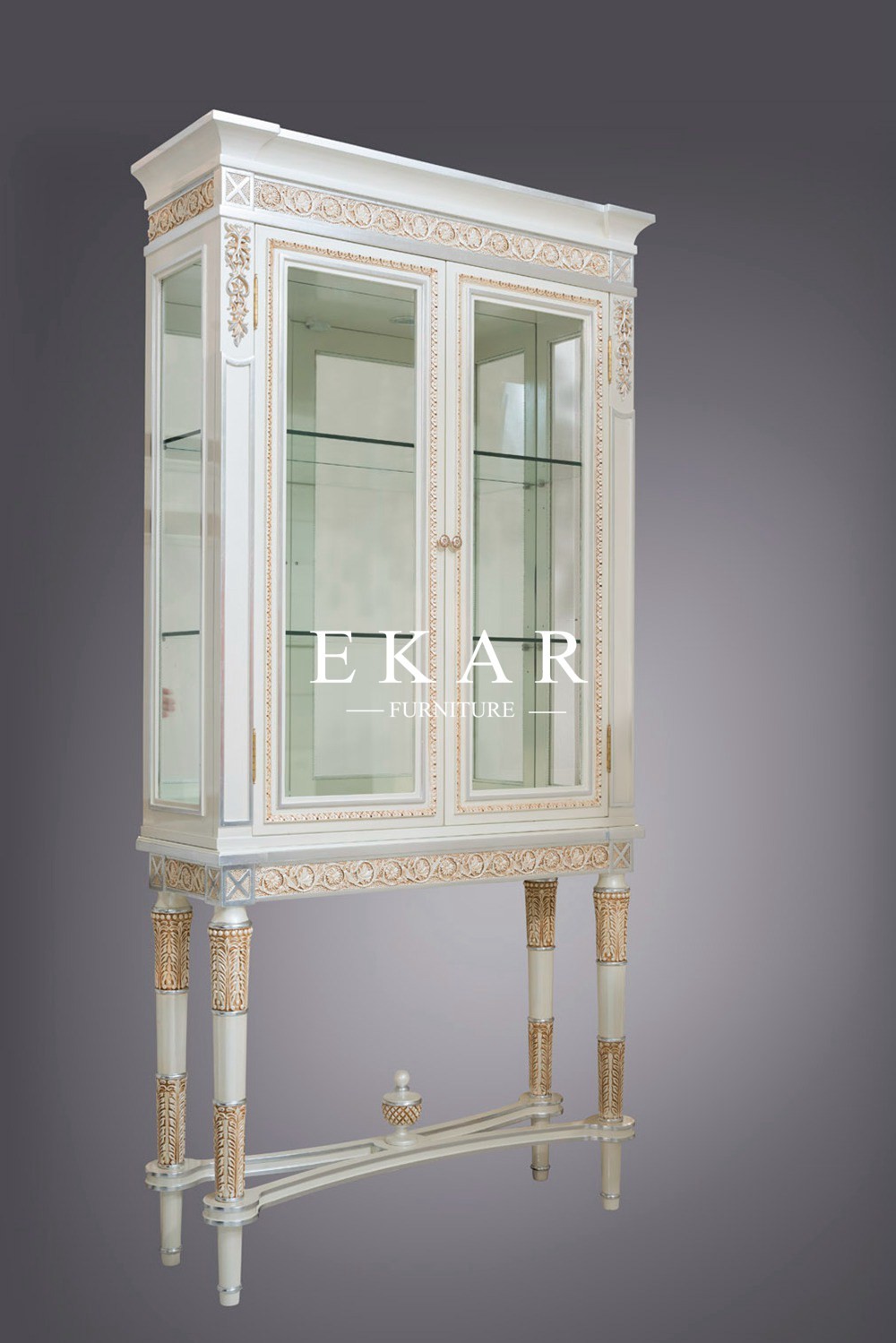 Large home space wine glass display antique wine cabinet FLN-M-JG202