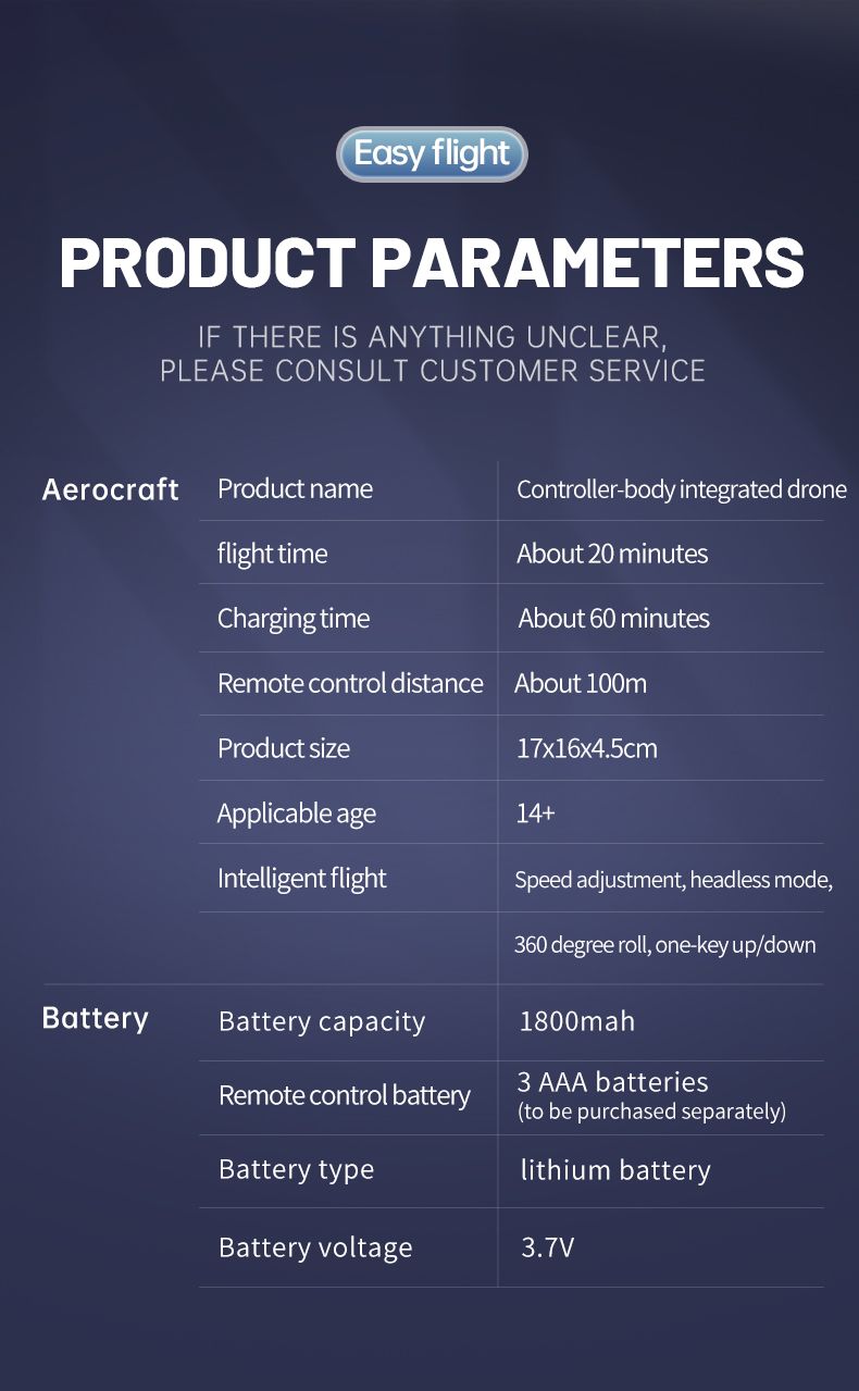50M Dual Camera Battery Powered Drones WIFI FPV RC Drone For Beginner
