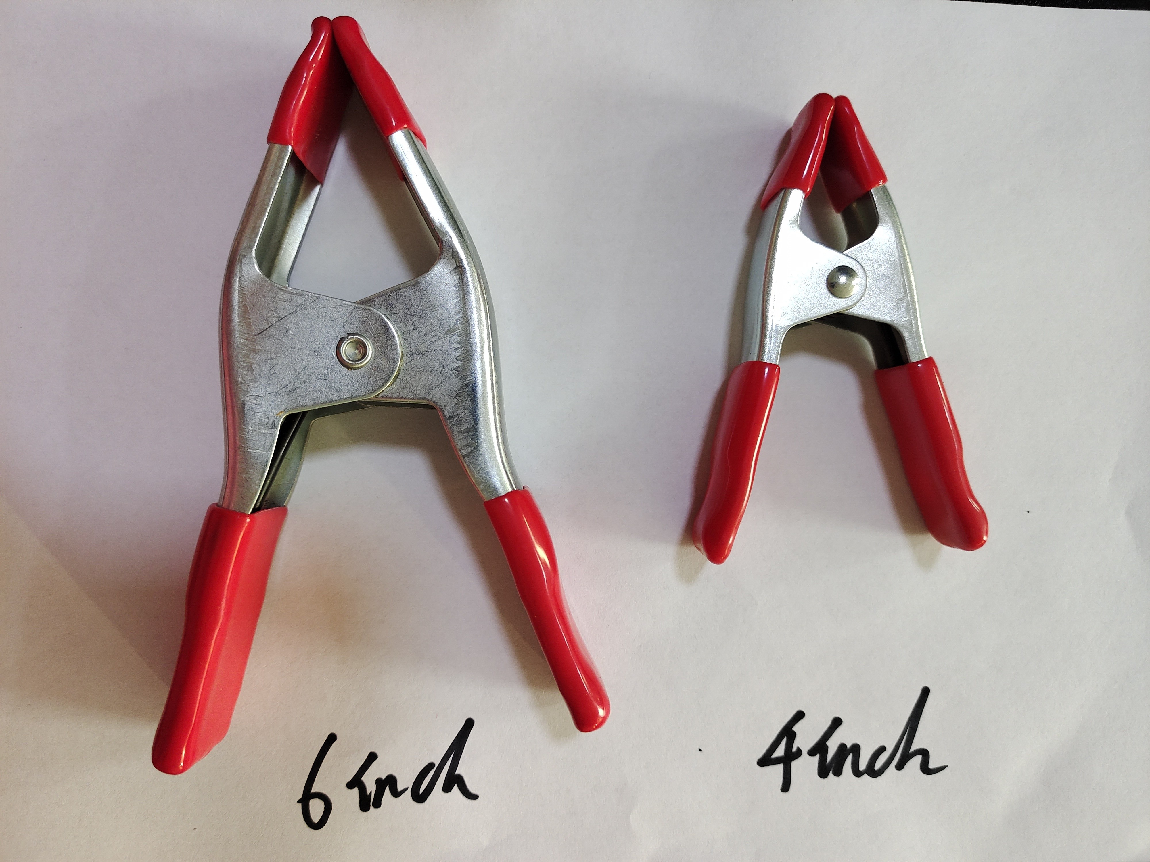 Metal Spring Clip Clamps 2 4 6 Inch Spring Tent Crocodile Clamp Pointed Mouth Electrician