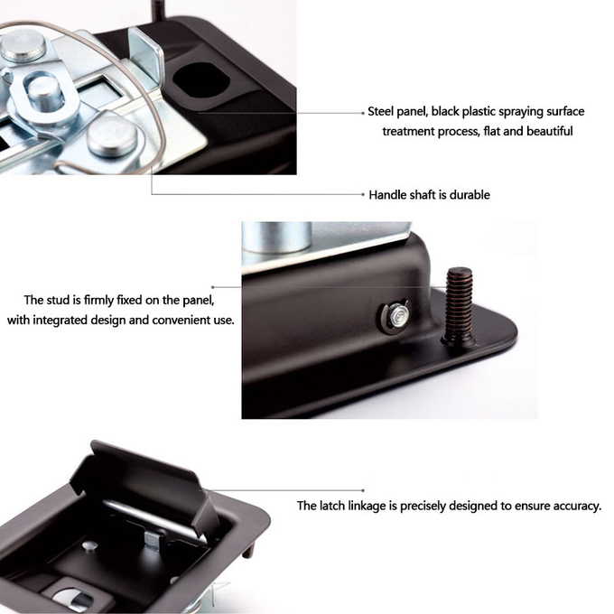 Rotary Stainless Steel Tool Box Latches Impact Resistance