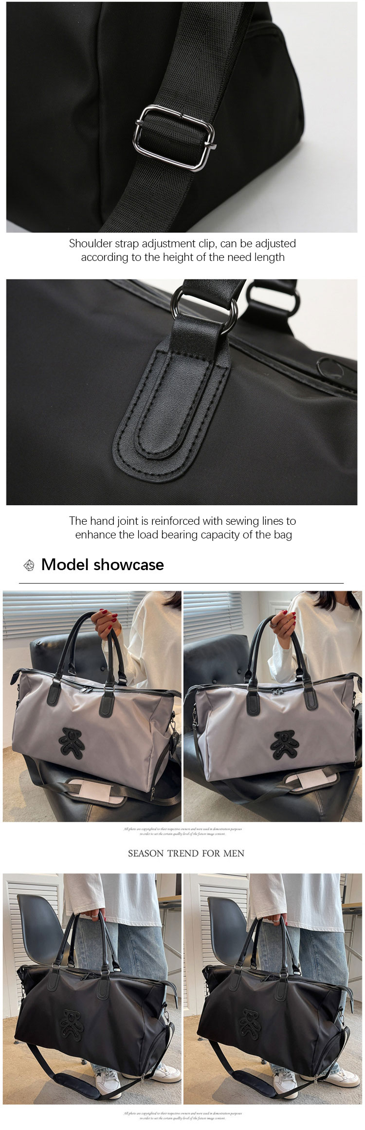 OEM Fashion Business Trip Bag Unisex Cartoon Duffel Bag Wholesale