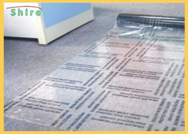 Logo Printed Polyethylene Auto Carpet Protection Film Carpet Protection Roll