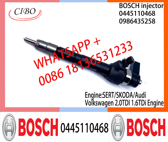BOSCH Diesel Common Rail Fuel Injector 0445110468 0986435258 0445110469 04L130277AC/AE For SERT/SKODA/Audi/Volkswagen