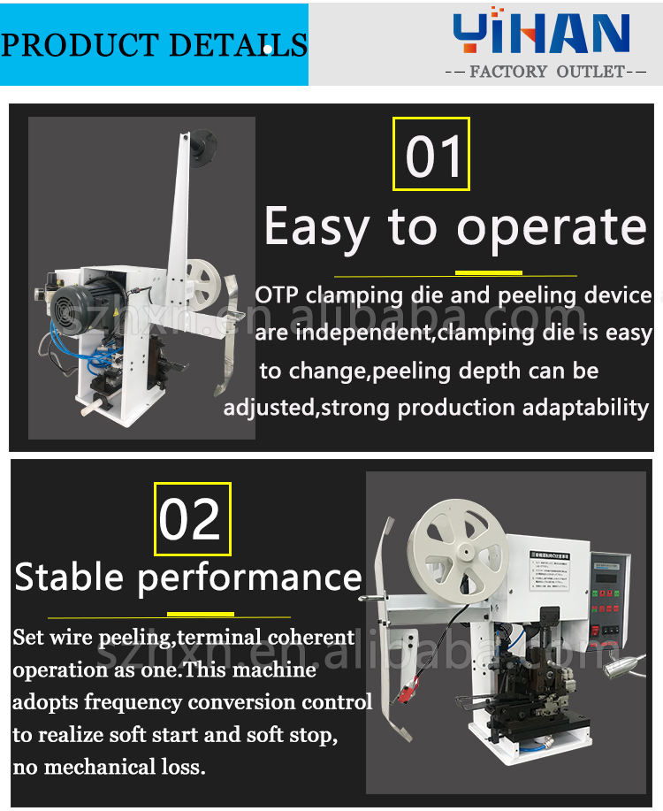 0.4-0.6Mpa Air Pressure Cable Strip and Crimp Equipment for Wire Terminal Pressing