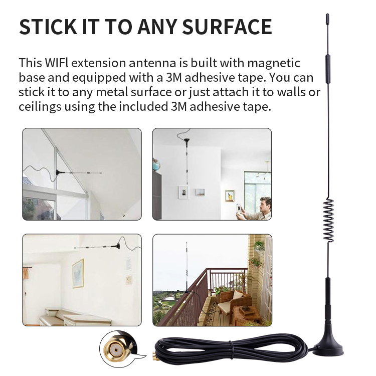 SMA Magnetic 3dBi 3G 4G LTE Antenna For Mobile Phone Signal LTE Router