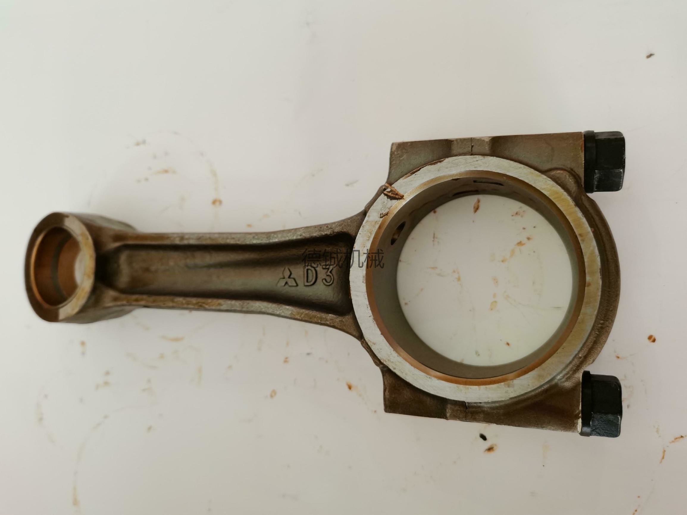 Black Engine Connecting Rod Mitsubish 6D34 Con Rod Connecting Rod With Piston