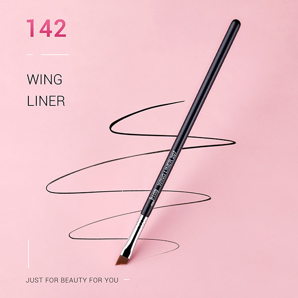 Angled Thin Eye Jessup Makeup Brushes For Powder Cream Liquid