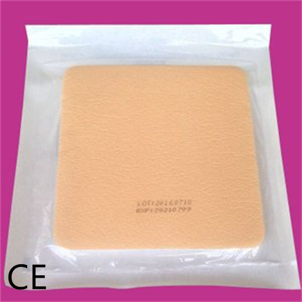 Latex Free Breathable White Foam Wound Treatment with Absorbency and Adhesive Properties