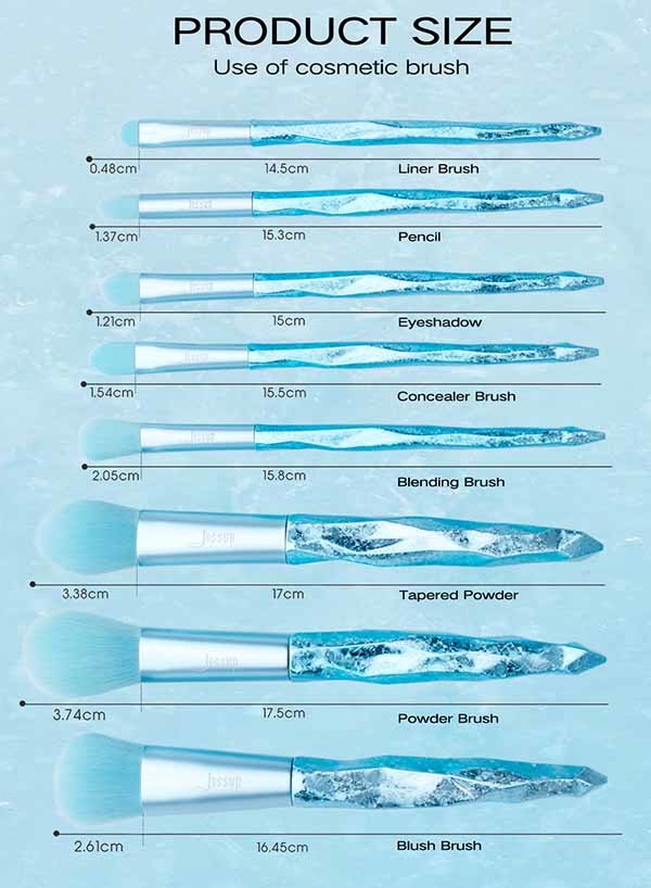 Jessup 8pcs Basic Makeup Brushes Set