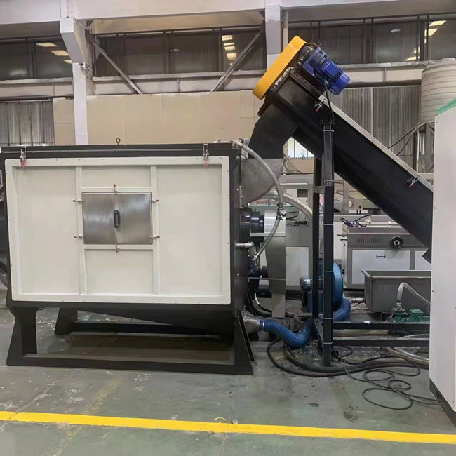 500kg/H Chip PET Plastic Recycling Recycling Line 14mm Finished