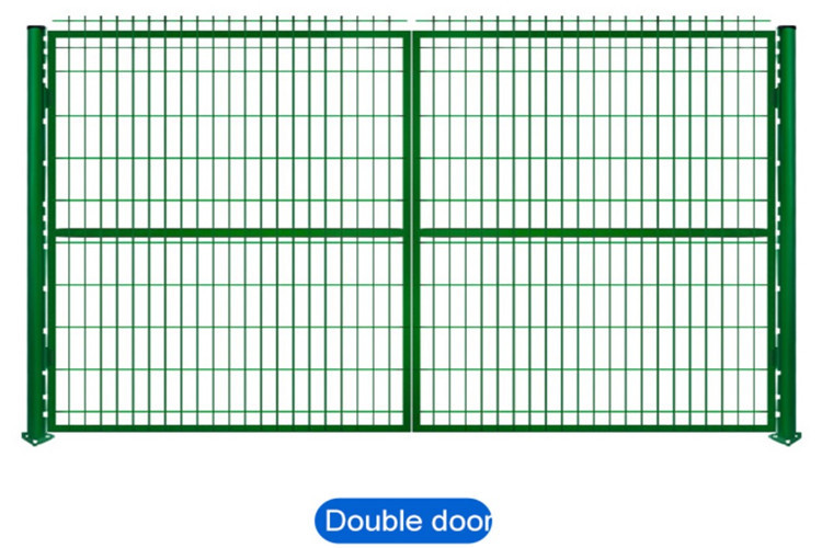 PVC Welded Galvanized Iron Wire Mesh Fence 3D Garden Perimeter Fencing