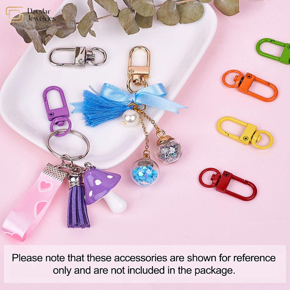 Colorful Metal Trigger Snap Hook Clip For Diy Bag Charms Keychain Zipper Pulls