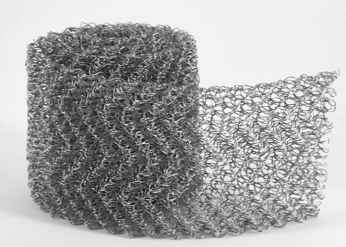 Knitted Wire Mesh Washer Stainless Steel Wire 0.12mm 35mm Elastic Core Clad ISO9001