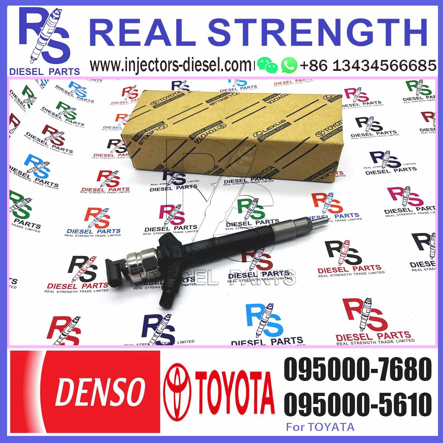 New Diesel Fuel Injector 095000-7690 095000-7680 For TOYOTA 1AD-FTV 2AD-FTV 23670-09230 23670-09270
