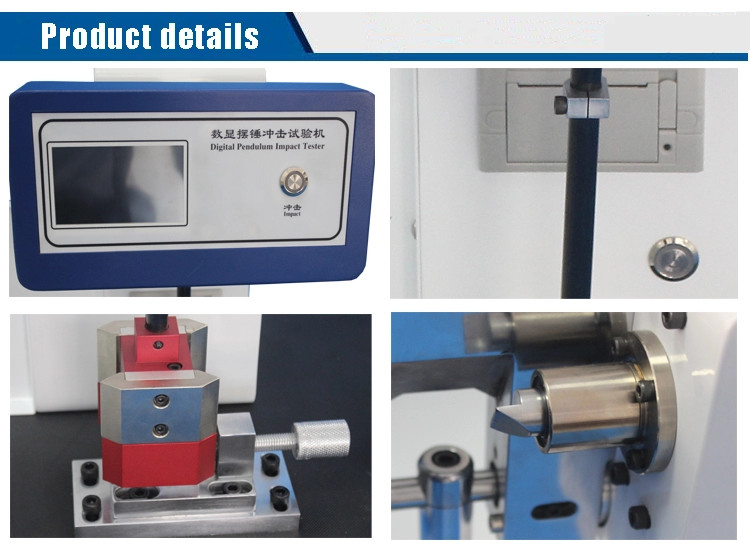 Toughness Rigid Plastics Nylon Charpy Pendulum Impact Tester