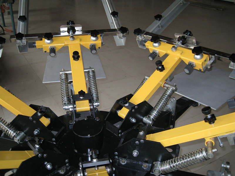 Carousel screen printing machine