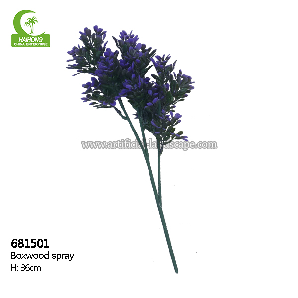 Factory wholesale good value artificial boxwood spray  for hot sale