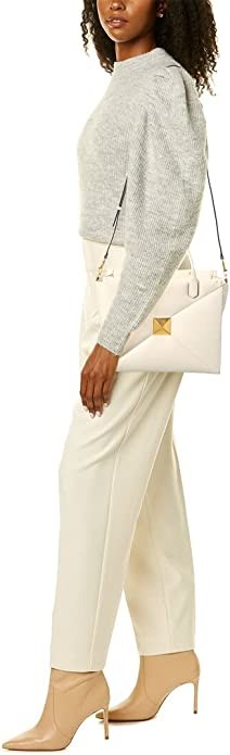 Beige Cheap Valentino One Stud Luxury Brand Handbags Zipper Closure
