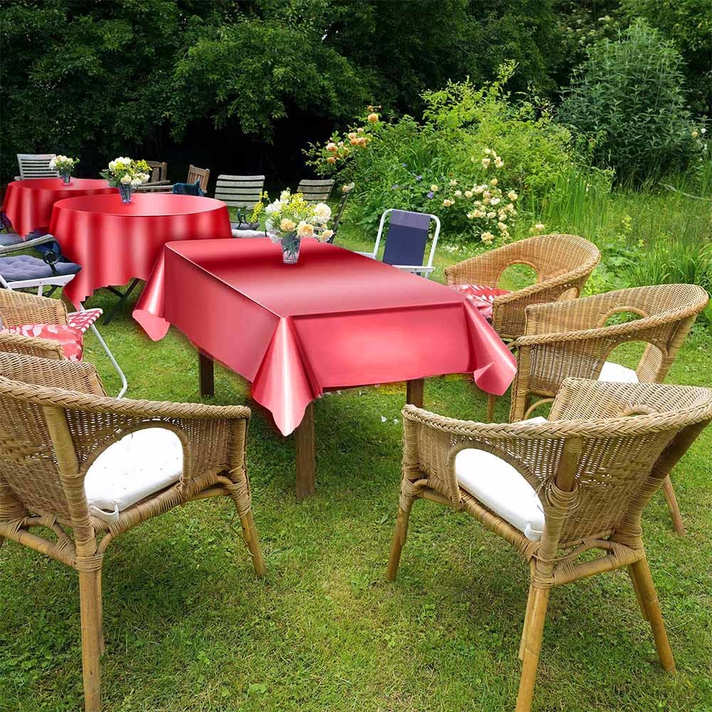 Washable 54*108 Inch PVC Printed Tablecloth For Banquet Party