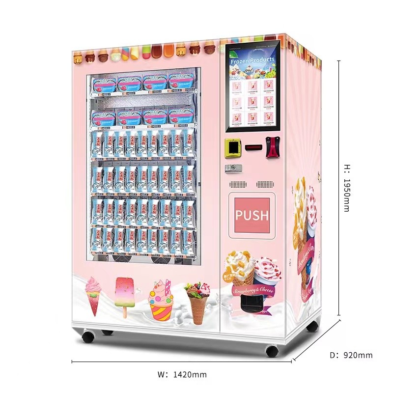Cotton Candy Production With Automatic Vending Machine And Custom Logo And Shape Selection