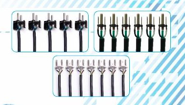 Full Automatic Power Cord Crimping Machine 3 Pins Cores