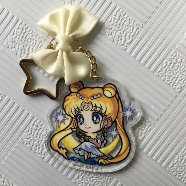 Eco Friendly Anime Acrylic Keychain Promotional Plastic Keyrings UV Offset