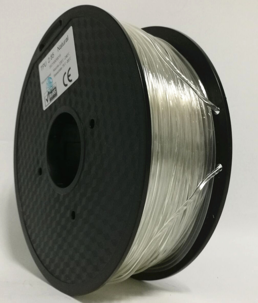 Good Toughness 3D Printer Plastic Filament , TPE / TPU / PLA Soft 3D Printer Filament