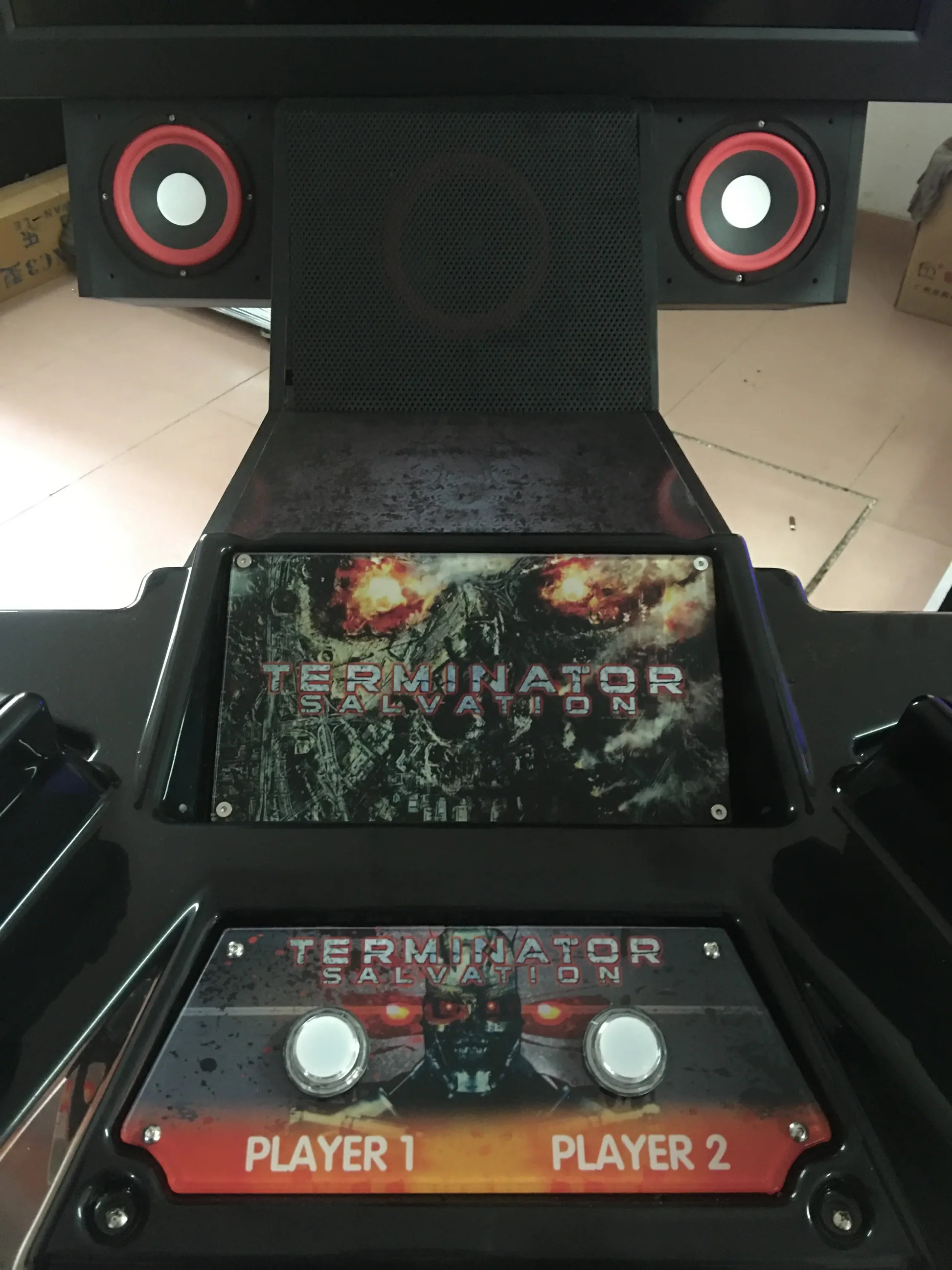 42'' LCD Erminator Salvation Shooting Gun Game Machine Exciting Arcade Video Gun Shooting Games