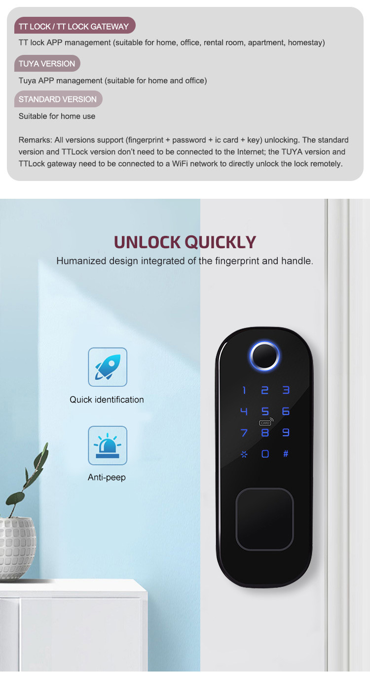 Keyless Smart door lock Tuya App