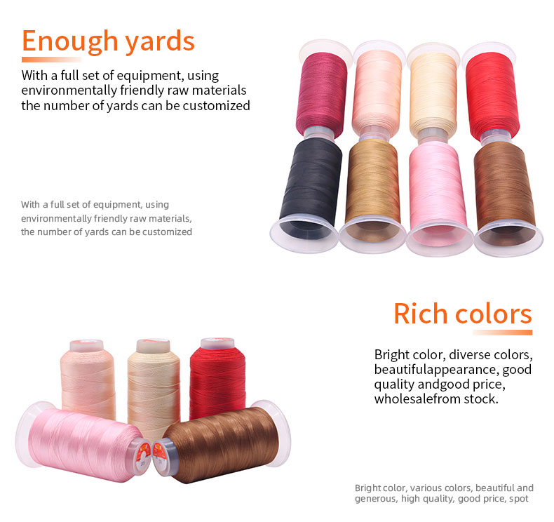 Tex 45 Tex 70 Tex 90 High Tenacity Polyester Sewing Thread for Hand Knitting and Sofa